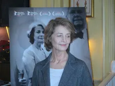 Charlotte Rampling at the tea hosted by Diane von Furstenberg